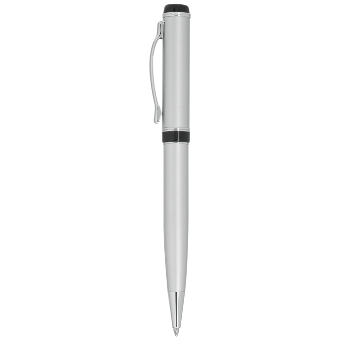 Mid-Ring Brass Ballpoint Pen Matte Silver / STD / Last Buy - Writing Instruments