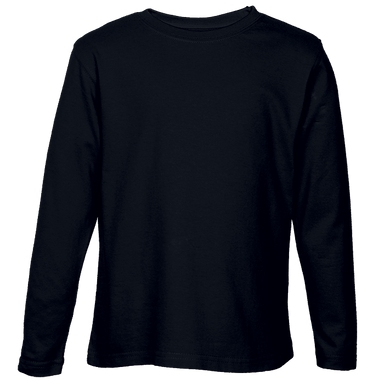 145g Kiddies Long Sleeve T-Shirt  Black / 3 to 4 /