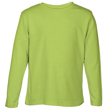 145g Kiddies Long Sleeve T-Shirt  Lime / 3 to 4 /