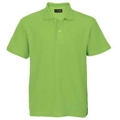 175g Kiddies Pique Knit Golfer  Lime / 3 to 4 /