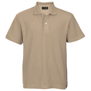 175g Kiddies Pique Knit Golfer  Khaki / 3 to 4 /