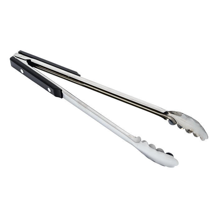 Braai Tongs With Plastic Handle Black / STD / Regular