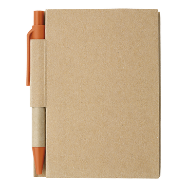 BF6419 - Mini Recycled Notebook and Pen Orange / STD /