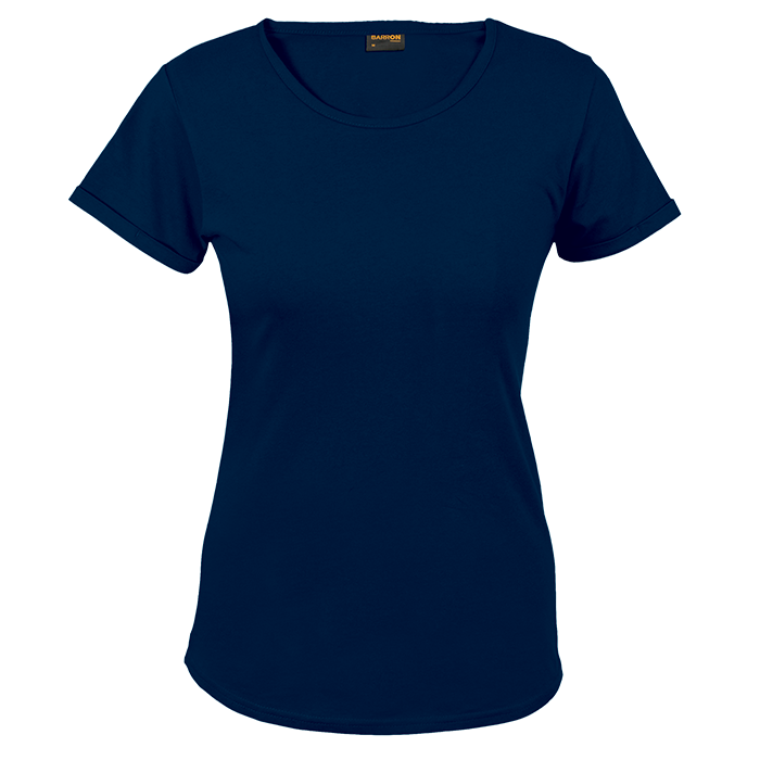 145g Crew Neck T-Shirt Ladies Navy / XS / Regular - T-Shirts