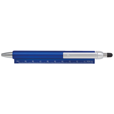 2 in 1 Stylus Ballpoint Pen and Ruler Blue / STD / Last Buy - Writing Instruments