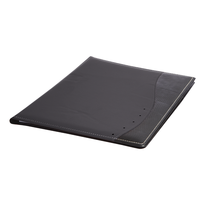 BF0062 - Curved Design A5 Folder Black / STD / Last Buy -