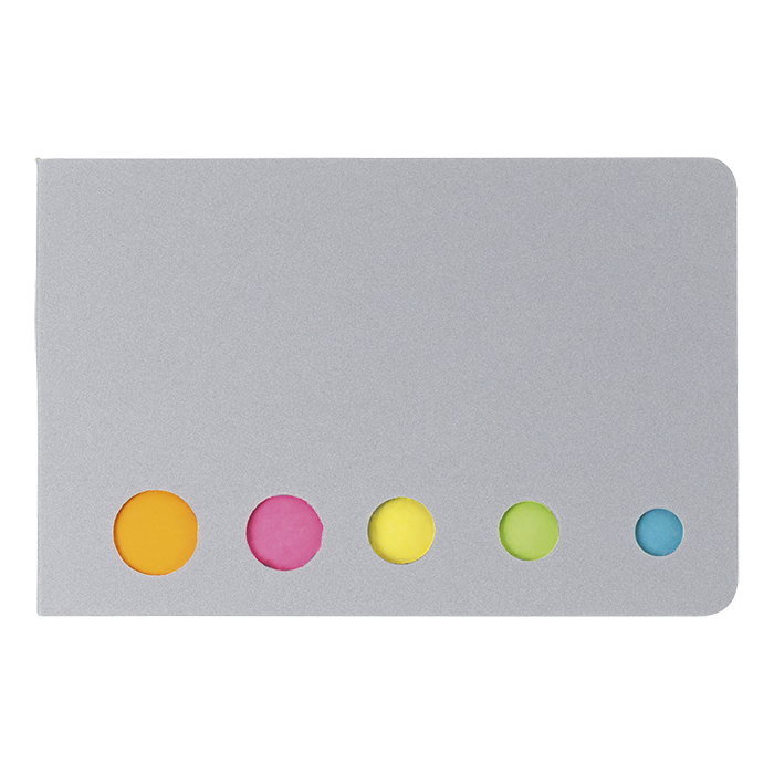 BF9104 - Holder with Sticky Notes Silver / STD / Regular - Notebooks