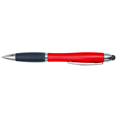 Curved Design Logo Light Up Ballpoint Pen Red / STD / Last Buy - Writing Instruments