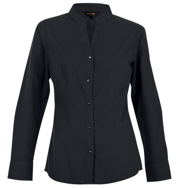 Ladies Barista Blouse Long Sleeve  Black / SML /