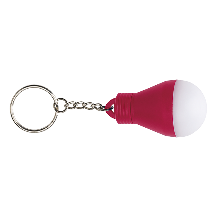 Light Bulb Shaped Keychain Red / STD / Last Buy - Keychains