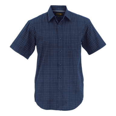 Mens Hamilton Check Lounge Short Sleeve  Navy / SML