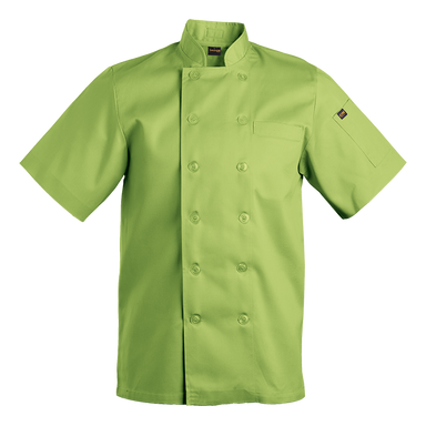 Mens Savona Short Sleeve Chef Jacket  Lime / XS /