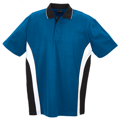 Mens Three Tone Golfer  Blue/White/Black / SML / Last