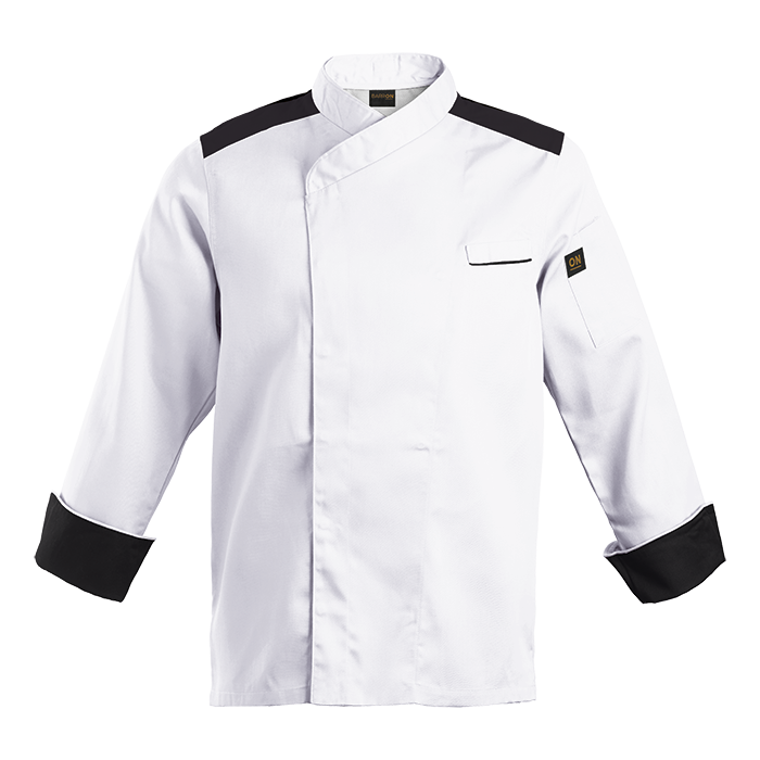 Roma Chef Jacket White/Black / XS / Last Buy -