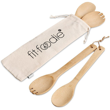 Shinsen Bamboo Salad Servers NATURAL - Kitchen,Bamboo Products,Home and Living