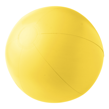 BR4188 - Solid Colour Inflatable Beach Ball Yellow / STD /