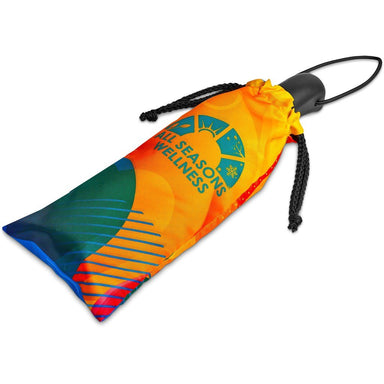 Custom Dew Umbrella Pouch BLACK - Personal Care and Pamper Gifts,Custom Drawstring Bags Backpacks,Custom Backpacks