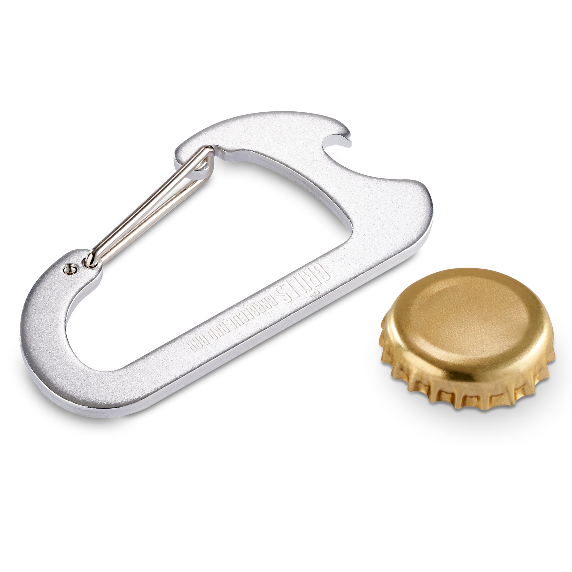 Hook-Up Carabiner Bottle Opener - Silver / S