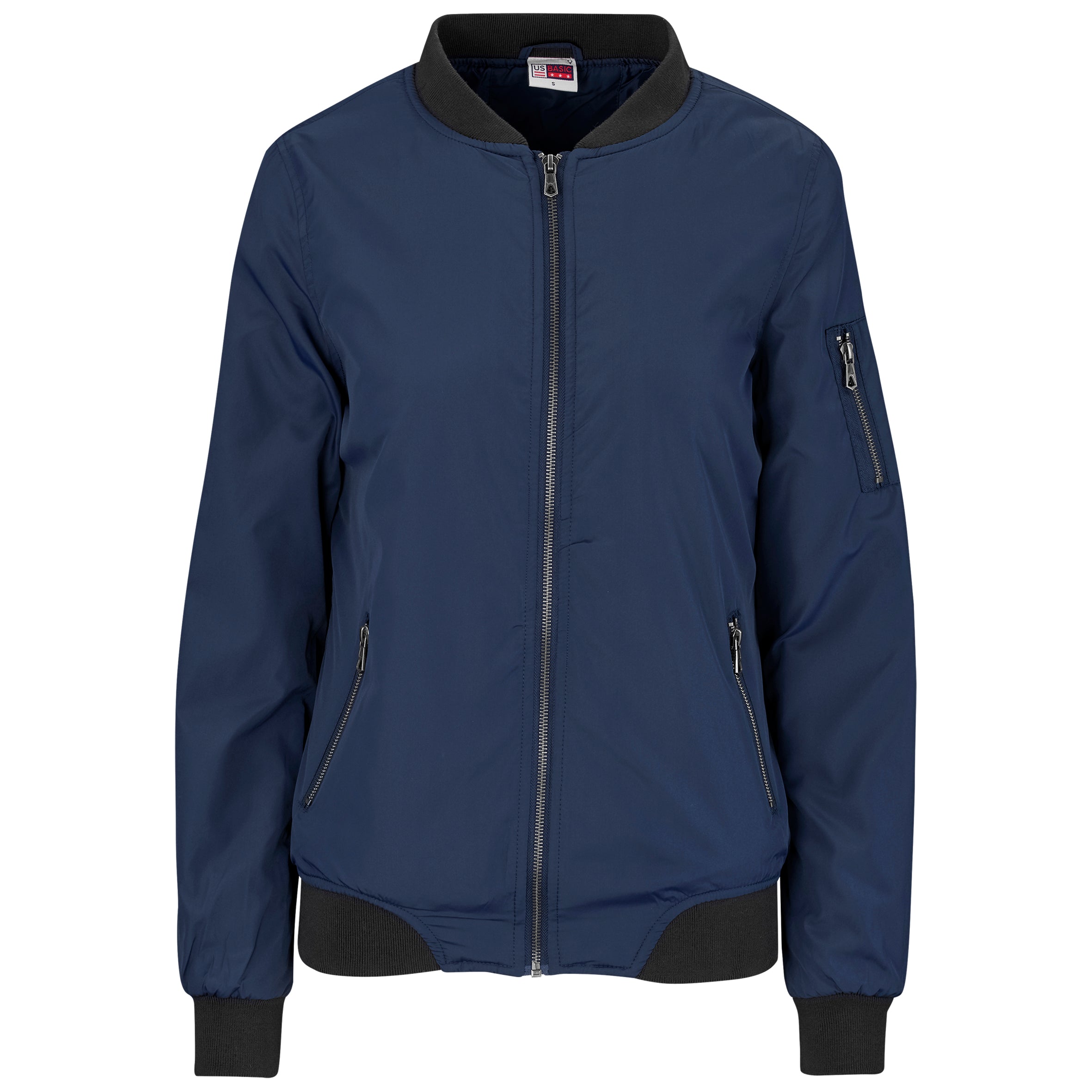 Ladies Crusader Bomber Jacket - Military Green 2XL / Navy / N