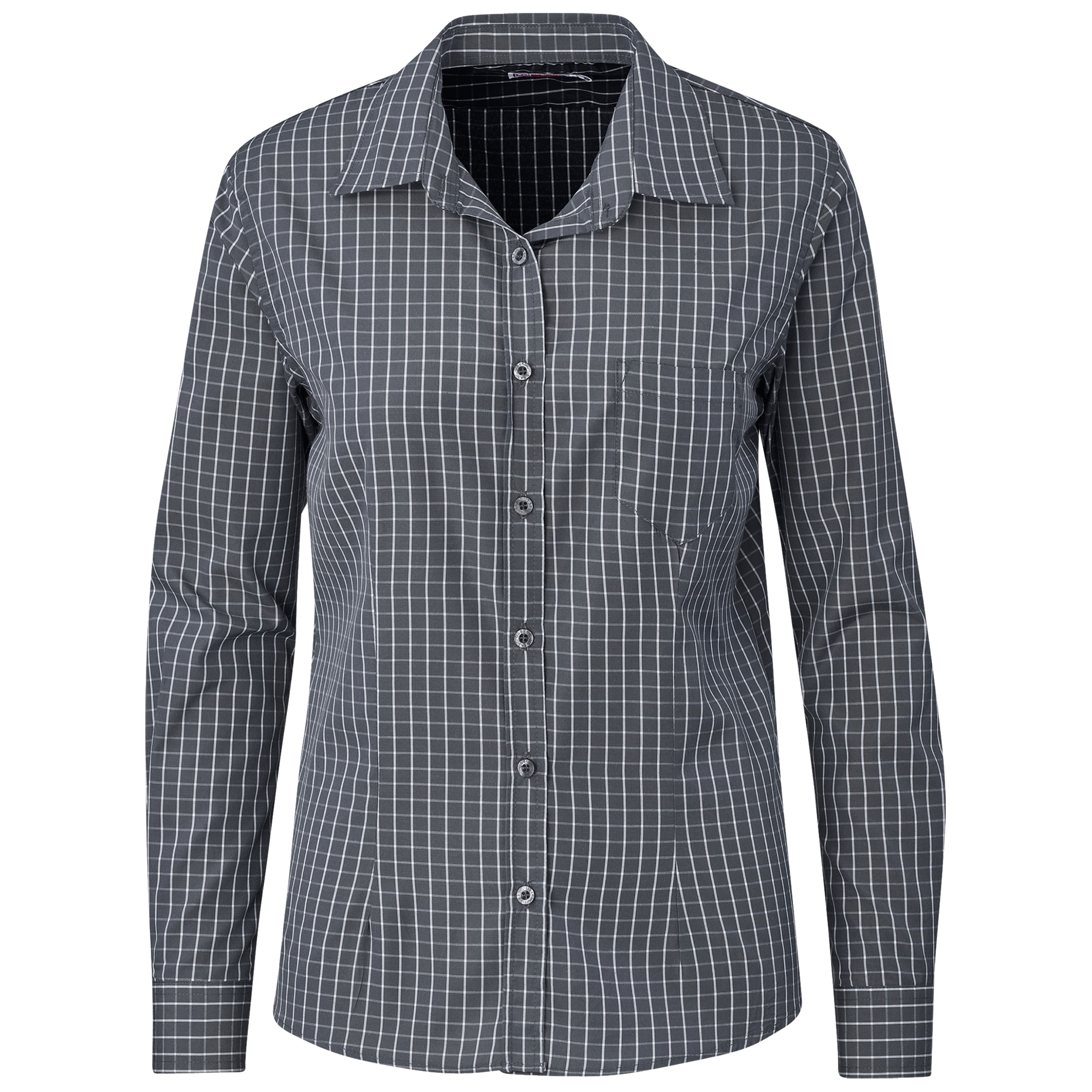 Ladies Long Sleeve Aston Shirt L / Grey / GY