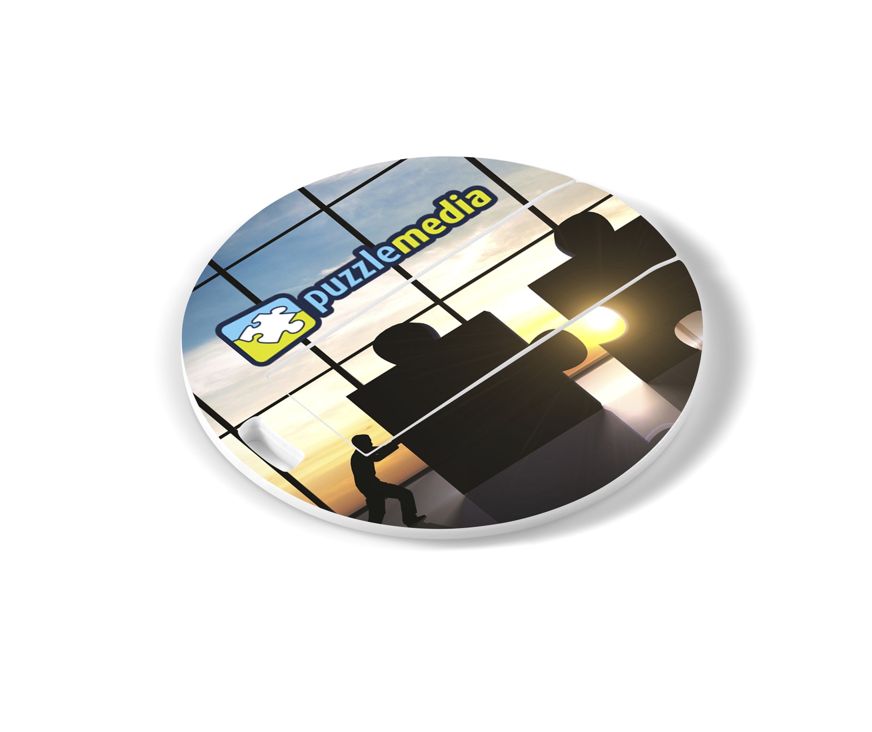 Picasso Round Memory Stick - 8GB - Solid White / SW