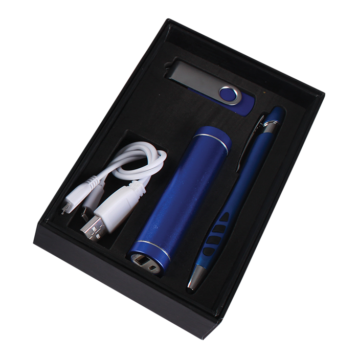Powerbank USB and Stylus Pen Gift Set Blue / STD / Last Buy - Technology