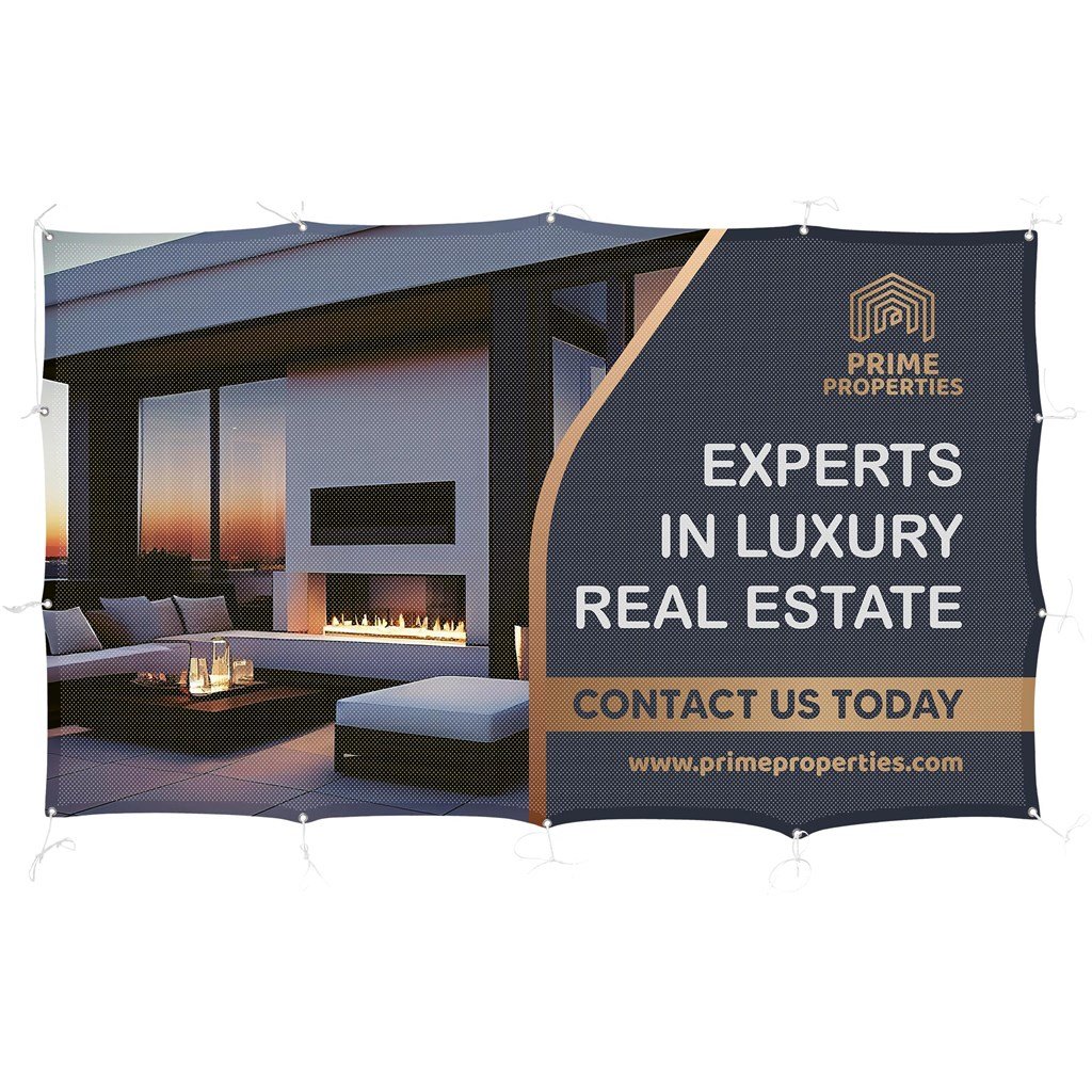 Sublimated Airtex Fabric Fence Banner 2m x 1.2m - Banners