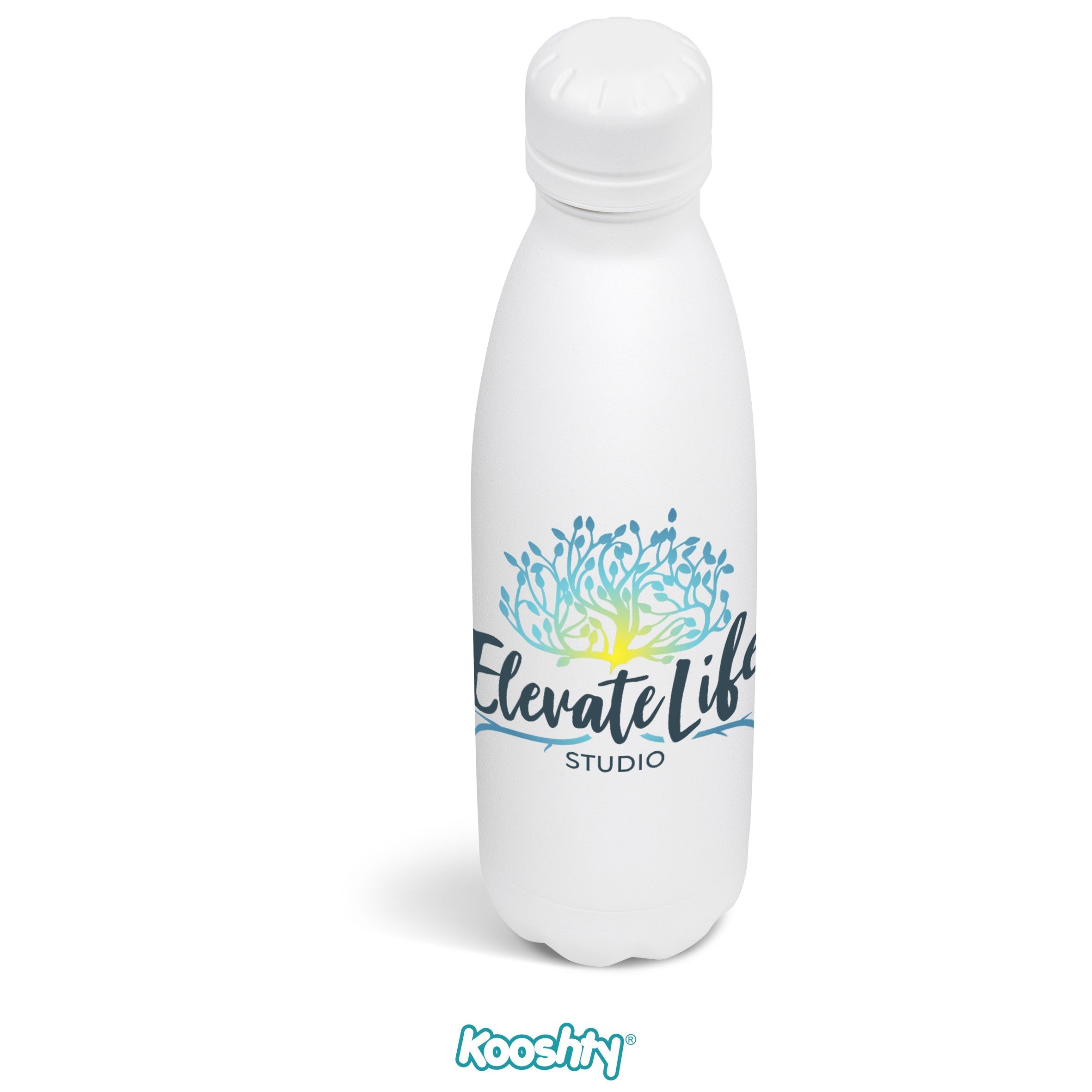 Kooshty Wahoo Vacuum Water Bottle - 500ML-Solid White-SW