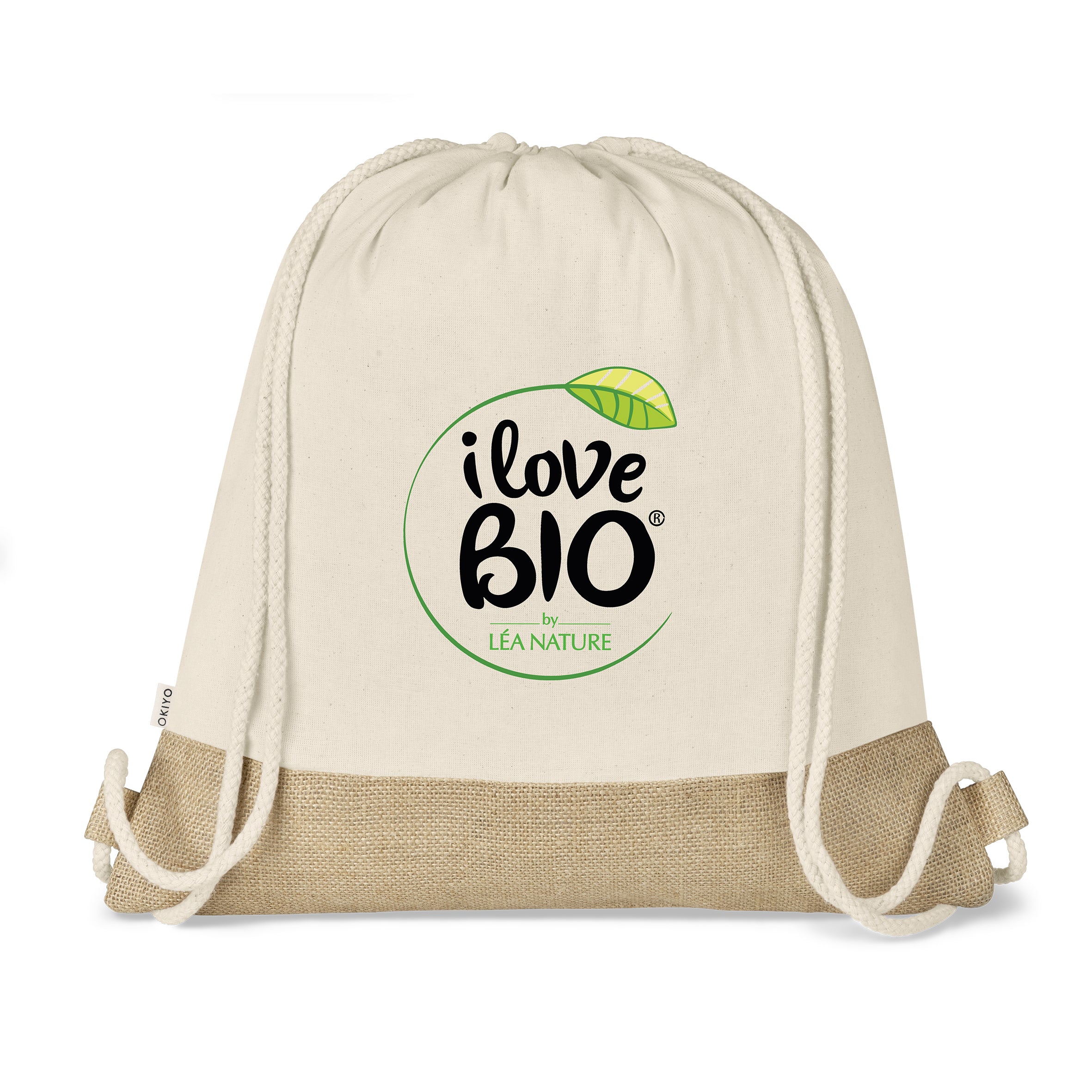 Bijin Jute & Cotton Drawstring Bag Natural / NT