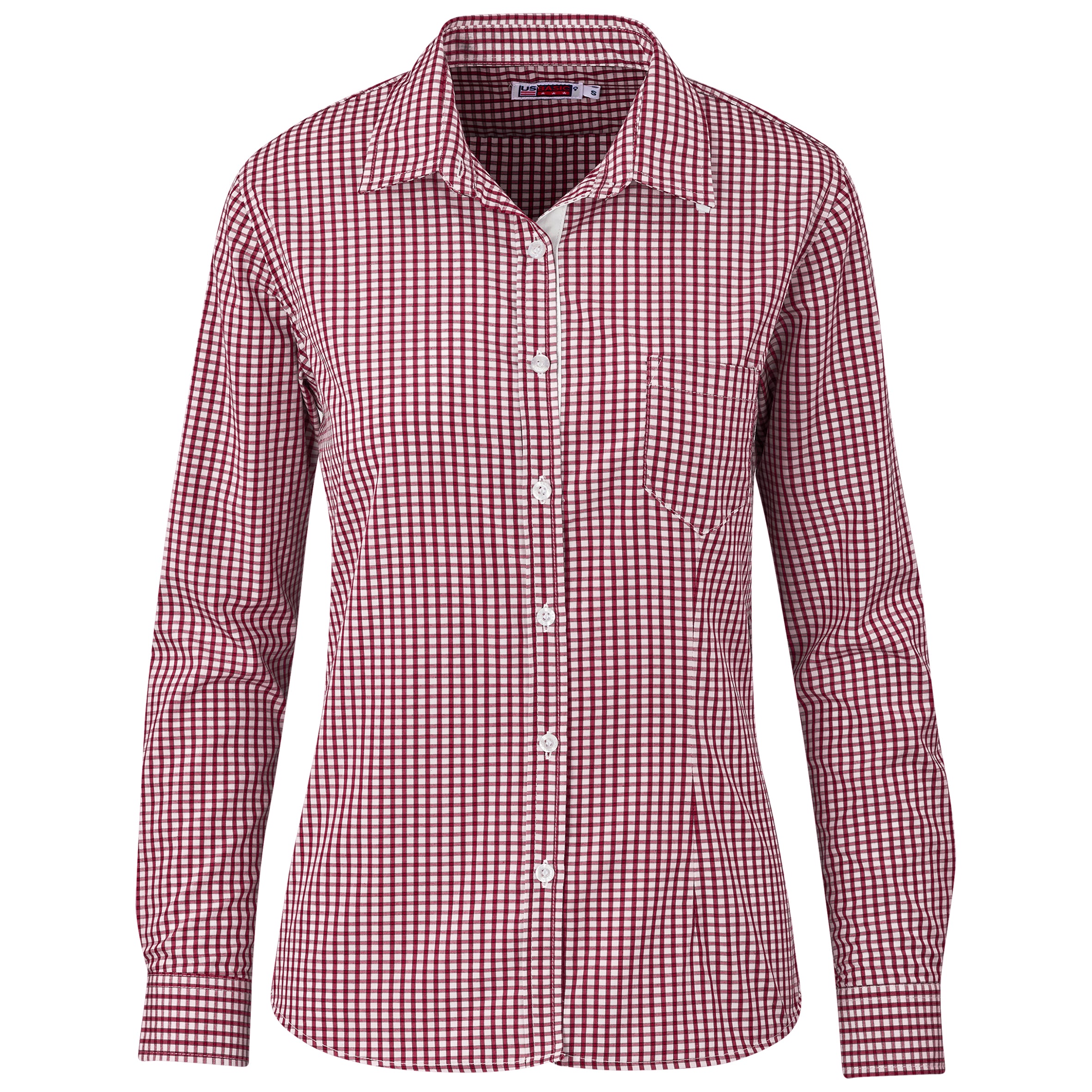 Ladies Long Sleeve Kenton Shirt - Red