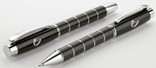 Brass Ballpoint Pen with Chrome and Carbon Fibre Barrel Black / STD / Last Buy - Writing Instruments