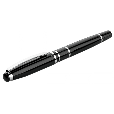 Brass Rollerball Pen with Carbon Fibre Trim Black / STD / Last Buy - Writing Instruments