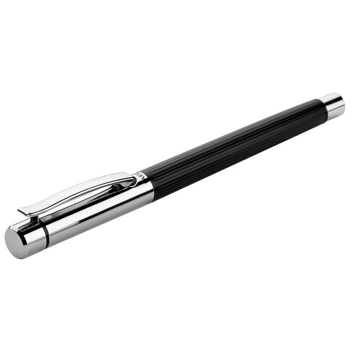 Brass Rollerball Pen with Columned Barrel Black / STD / Last Buy - Writing Instruments