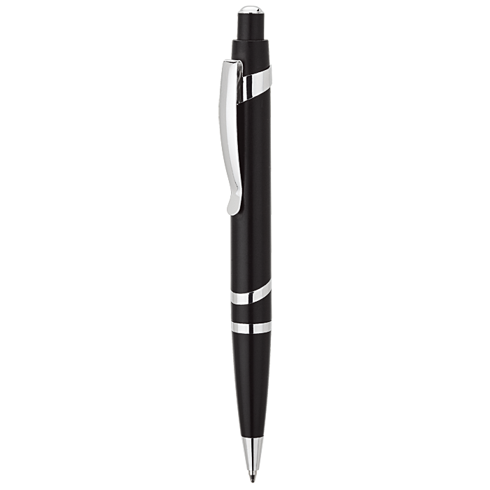Spiral Metallic Ballpoint Pen Black / STD / Last Buy - Writing Instruments