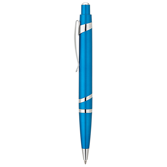 Spiral Metallic Ballpoint Pen Blue / STD / Last Buy - Writing Instruments