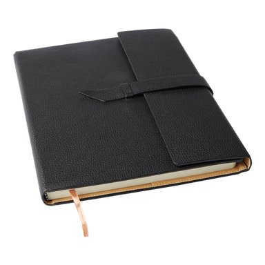 Executive A4 Notebook with Strap Black / STD / Last Buy - Notebooks