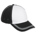 6 Panel District Cap Black/White/Silver / STD / Last Buy - Caps