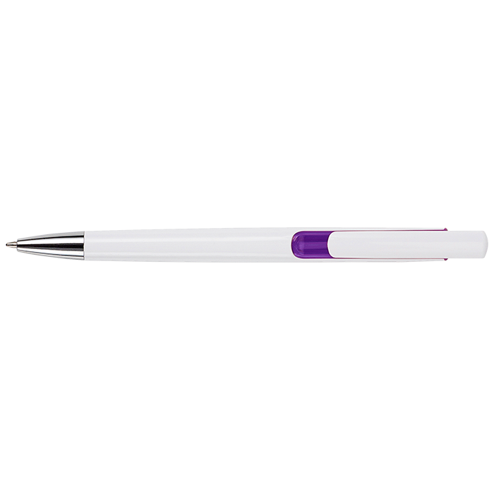 Rectangular Shaped Ballpoint Pen Purple / STD / Last Buy - Writing Instruments