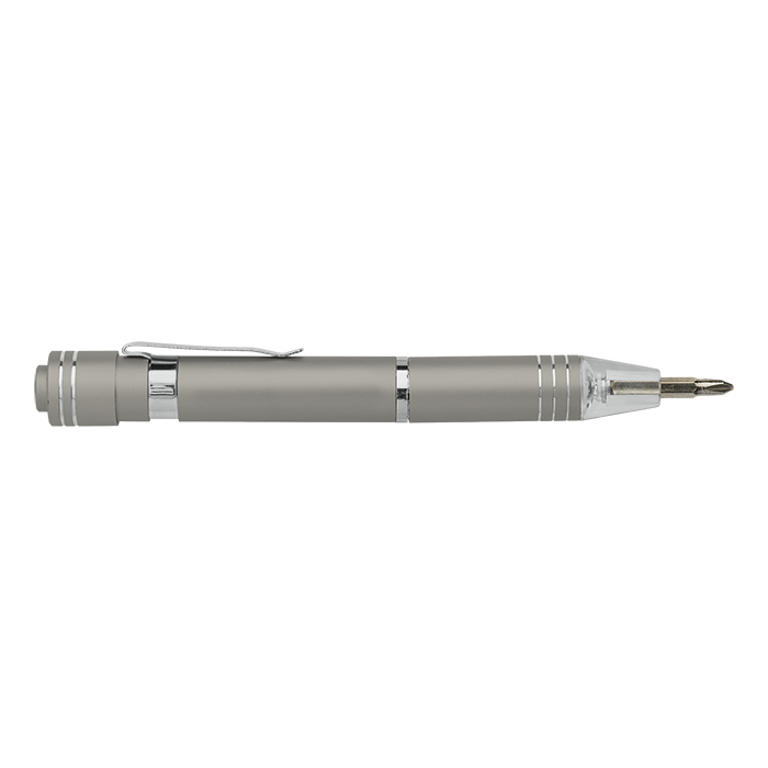 Pen Shaped Pocket Screwdriver with Light Grey / STD / Last Buy - Flashlights and Tools