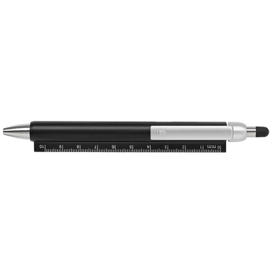 2 in 1 Stylus Ballpoint Pen and Ruler Black / STD / Last Buy - Writing Instruments