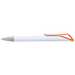 White Barrel Geometric Swan Shaped Ballpoint Pen Orange / STD / Last Buy - Writing Instruments