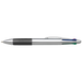 4 Colour Ballpoint Pen with Rubber Grip Black / STD / Regular - Writing Instruments