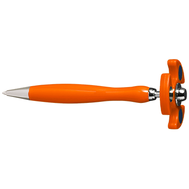 Ballpoint Pen With Spinner Orange / STD / Last Buy - Writing Instruments
