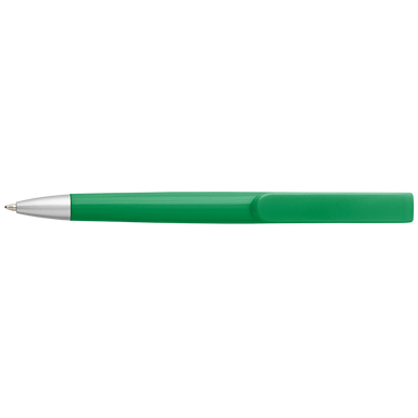 Rounded Clip Ballpoint Pen With Coloured Barrel Green / STD / Last Buy - Writing Instruments