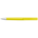 Rounded Clip Ballpoint Pen With Coloured Barrel Yellow / STD / Last Buy - Writing Instruments