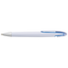 Rounded Clip Ballpoint Pen With White Barrel Light Blue / STD / Last Buy - Writing Instruments