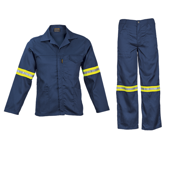 Supreme Poly Cotton Conti Suit with Reflective (CS-SR) Navy / 32 / Regular - Protective Outerwear