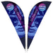 Legend 3M Sublimated Sharkfin Double-Sided Flying Banner - 1 complete unit-Banners