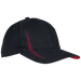 6 Panel Empire Cap  Black/Red / STD / Regular - Caps