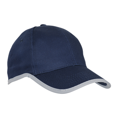 6 Panel Reflective Binding Cap  Navy/Reflect / STD / 